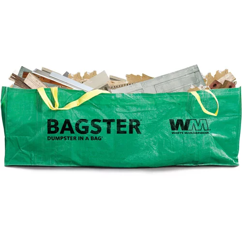 bagster filled with concrete debris 
