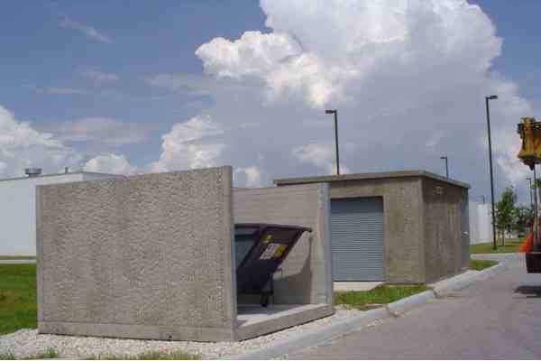 concrete enclosure