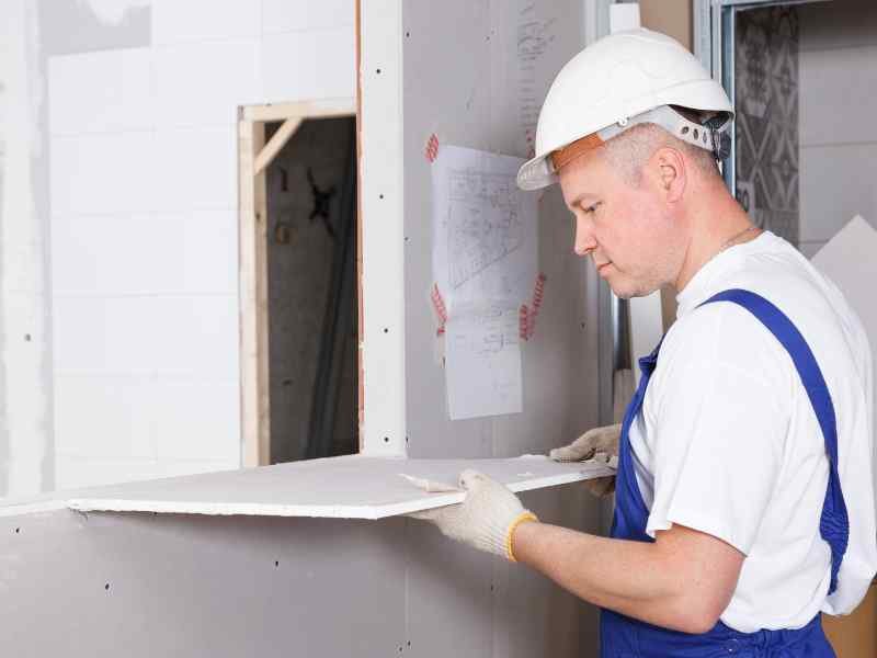 dry wall installation for basement