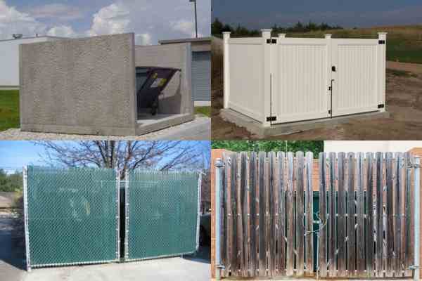 dumpster enclosure types