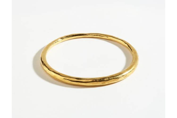 Gold bangle bracelet made in Uganda