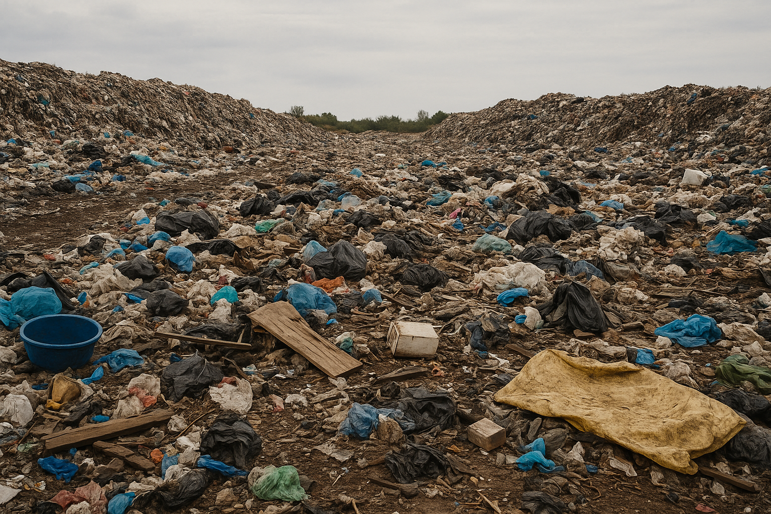 Landfill with appliances