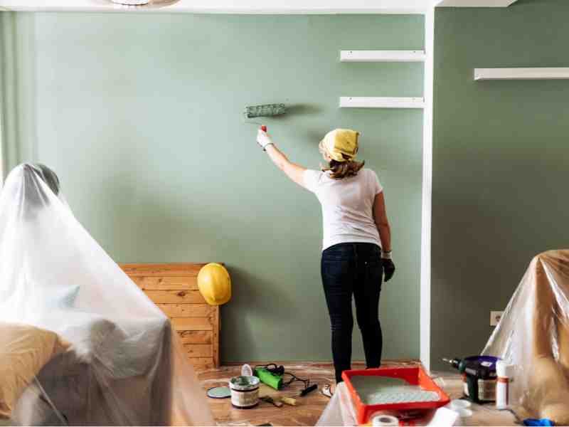 painting walls in basement