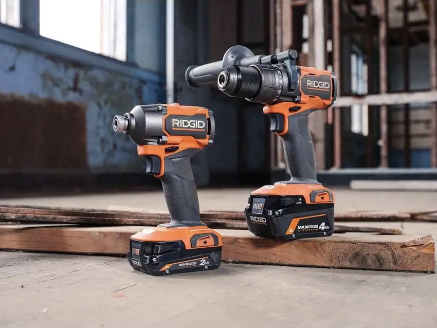 ridgid tools on the floor