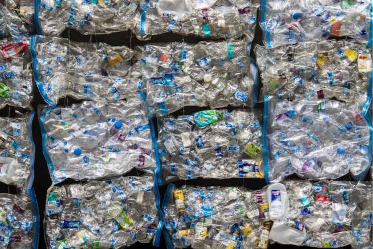 Plastic bales showing how simple recycling is