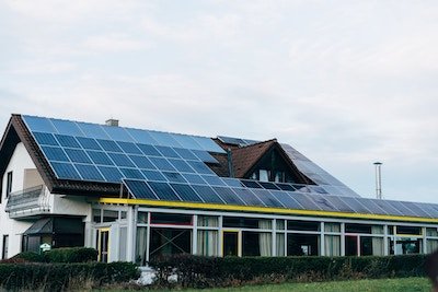 solar panels on rooftop