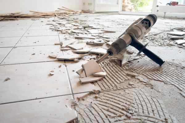 mortar adhesive removal